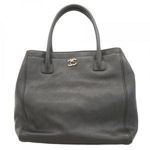 Chanel Executive Leather Tote Bag, Black, Women's